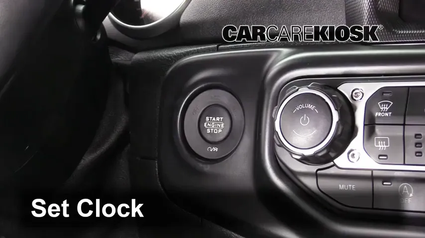 How to Set the Clock / Change Time on a 2018 Jeep Wrangler Unlimited ...