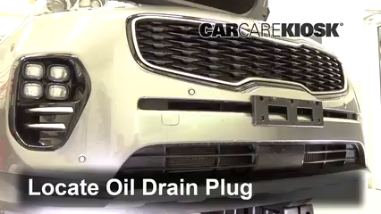 2018 Kia Sportage SX Turbo 2.0L 4 Cyl. Turbo Aceite Cambiar aceite y filtro de aceite