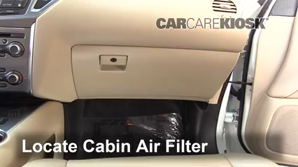 2018 Nissan Pathfinder S 3.5L V6 Filtro de aire (interior) Cambio