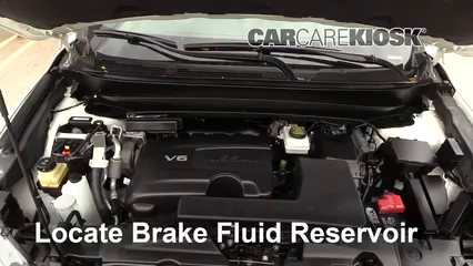 2018 Nissan Pathfinder S 3.5L V6 Brake Fluid Check Fluid Level