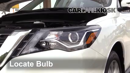 2018 Nissan Pathfinder S 3.5L V6 Lights Headlight (replace bulb)