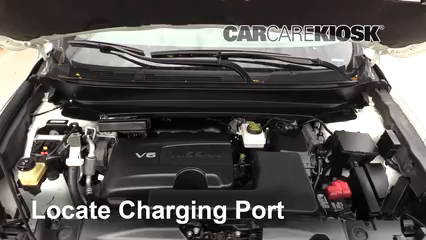 Coolant Level Check on a 2018 Nissan Pathfinder S 3.5L V6