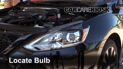 2018 Nissan Sentra SR Turbo 1.6L 4 Cyl. Turbo Lights Highbeam (replace bulb)