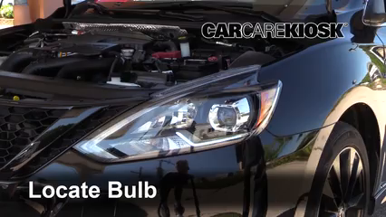 2018 Nissan Sentra SR Turbo 1.6L 4 Cyl. Turbo Éclairage Feux de croisement (remplacer l'ampoule)