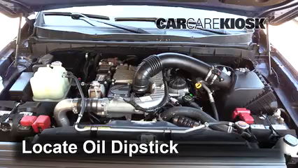 2018 Nissan Titan XD SL 5.0L V8 Turbo Diesel Oil Check Oil Level