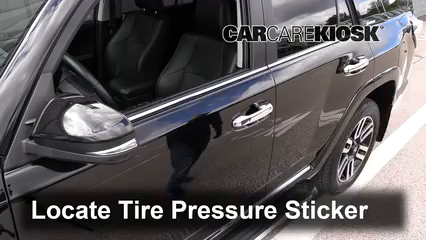 Tire Pressure for 2018 Toyota 4Runner SR5 4.0L V6