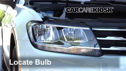 2018 Volkswagen Tiguan SE 2.0L 4 Cyl. Turbo Éclairage Feux de route (remplacer l'ampoule)