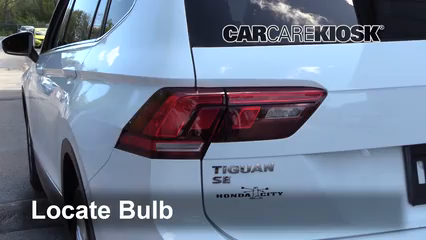 2018 Volkswagen Tiguan SE 2.0L 4 Cyl. Turbo Lights Tail Light (replace bulb)