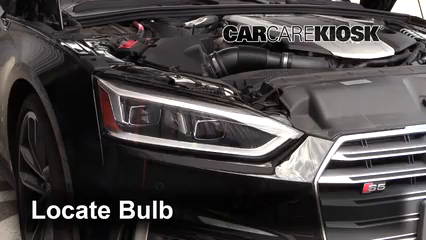 2019 Audi S5 Prestige 3.0L V6 Turbo Coupe Éclairage Feu de jour (remplacer l'ampoule)