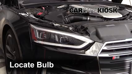 2019 Audi S5 Prestige 3.0L V6 Turbo Coupe Éclairage Feux de croisement (remplacer l'ampoule)