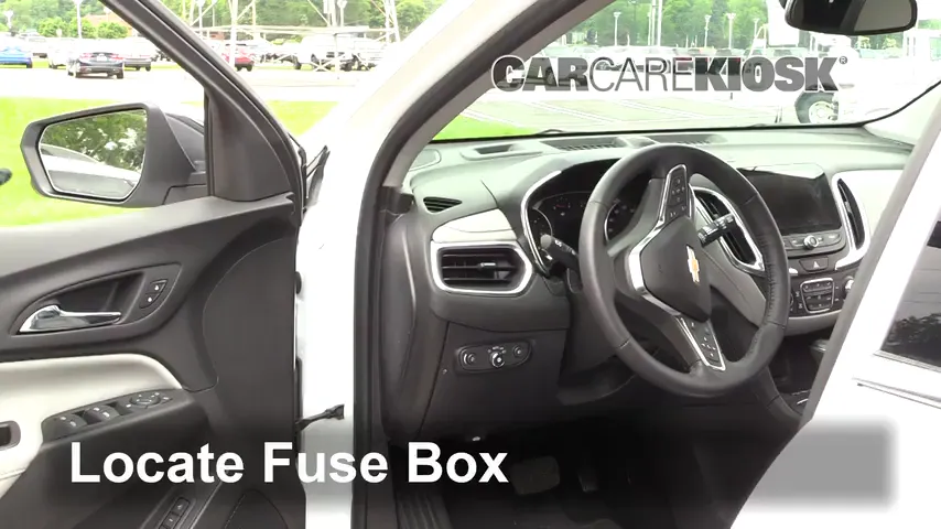 Interior Fuse Box Location: 2019 Chevrolet Equinox Premier 1.6L 4 Cyl.  Turbo Diesel