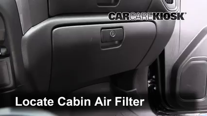 2019 GMC Sierra 1500 5.3L V8 Crew Cab Pickup Filtre à air (intérieur)