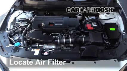 2019 Honda Accord Sport 2.0L 4 Cyl. Turbo Filtro de aire (motor)