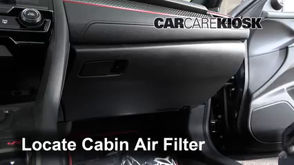 2019 Honda Civic Type R 2.0L 4 Cyl. Turbo Filtro de aire (interior)