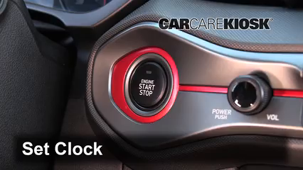 2019 Hyundai Veloster Turbo R-Spec 1.6L 4 Cyl. Turbo Hatchback (3 Door) Reloj Fijar hora de reloj