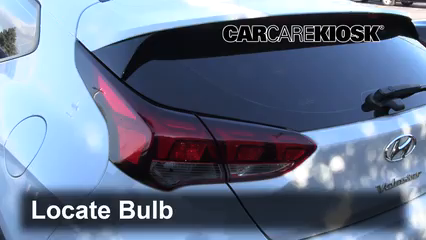 2019 Hyundai Veloster Turbo R-Spec 1.6L 4 Cyl. Turbo Hatchback (3 Door) Lights Tail Light (replace bulb)
