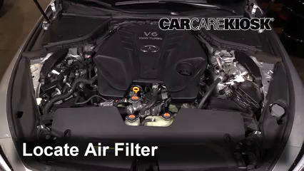 How to Change Engine Air Filter: 2019 Infiniti Q50 Sport 3.0L V6 Turbo