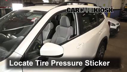 2019 Subaru Forester Premium 2.5L 4 Cyl. Tires & Wheels Check Tire Pressure