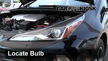 2019 Toyota Prius XLE 1.8L 4 Cyl. Éclairage Feux de route (remplacer l'ampoule)