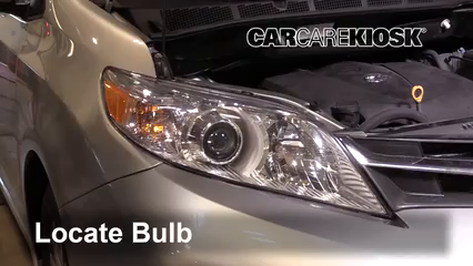 2019 Toyota Sienna XLE 3.5L V6 Éclairage Feu clignotant avant (remplacer l'ampoule)