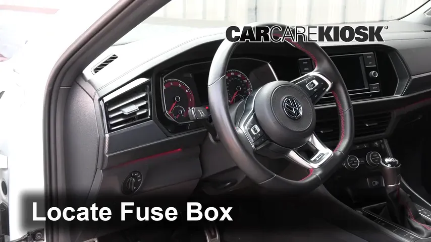 vw jetta cigarette lighter fuse Interior Fuse Box Location: 2019 Volkswagen Jetta GLI 35th Anniversary  Edition 2.0L 4 Cyl. Turbo
