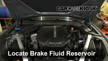 2020 Genesis G70 3.3L V6 Turbo Brake Fluid Check Fluid Level