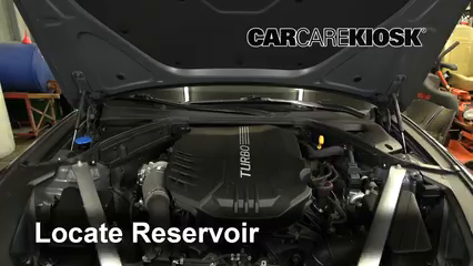 2020 Genesis G70 3.3L V6 Turbo Líquido limpiaparabrisas Agregar líquido