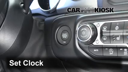 How to Set the Clock / Change Time on a 2020 Jeep Gladiator Overland 3 ...