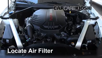 2020 Kia Stinger GT2 3.3L V6 Turbo Filtre à air (moteur)