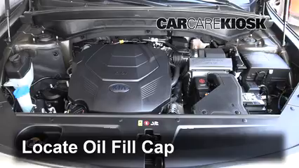 2020 Kia Telluride EX 3.8L V6 Aceite Agregar aceite