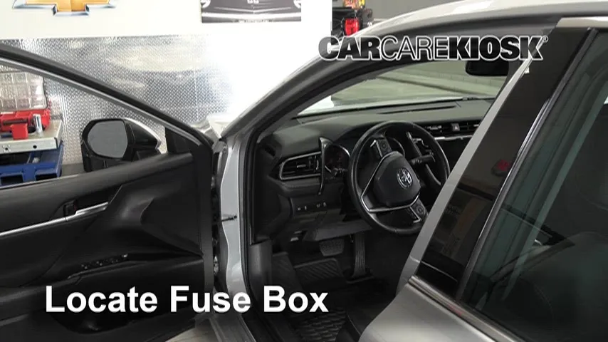 Interior Fuse Box Location: 2020 Toyota Camry XSE 3.5L V6