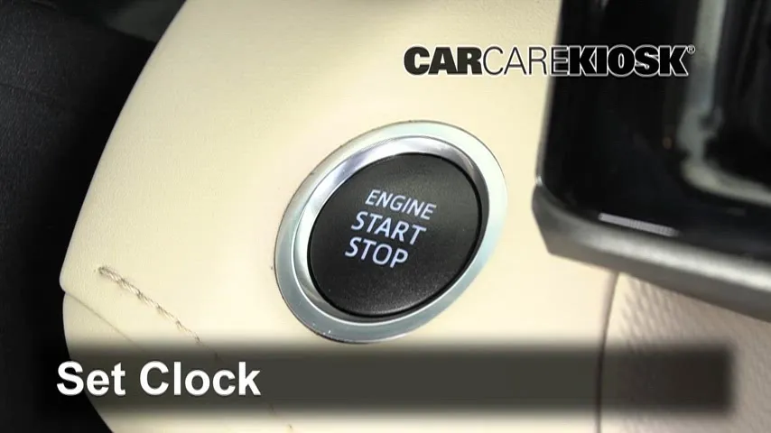 How to Set the Clock / Change Time on a 2021 Toyota Highlander XLE 3.5L V6
