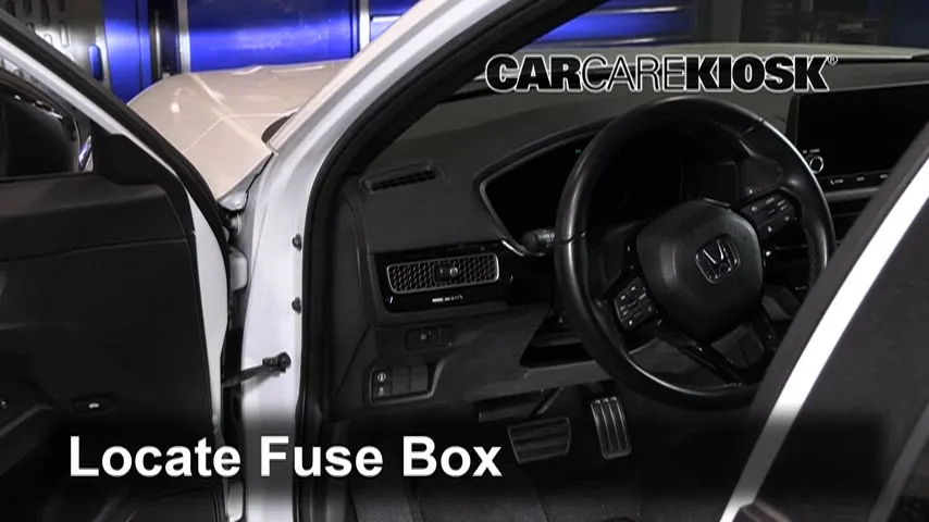 Interior Fuse Box Location: 2022 Honda Civic Sport 2.0L 4 Cyl