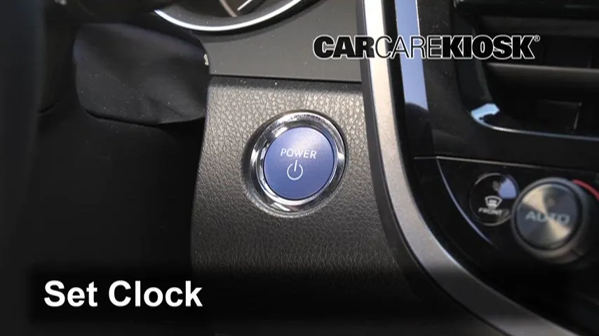 How to Set the Clock / Change Time on a 2022 Toyota Camry Hybrid XLE 2 ...